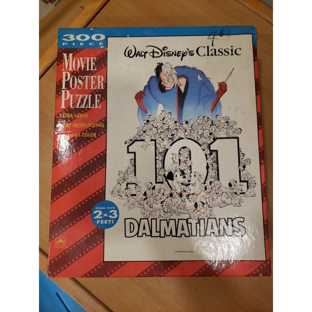 Vintage Walt Disney's 101 Dalmatians 300 Piece Movie Poster Puzzle